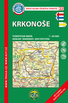 KČT 22 Krkonoše 1:50T Turistická mapa - neuveden