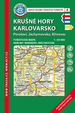 KČT 4 Krušné hory-Karlovarsko 1:50 000 / turistická mapa - neuveden