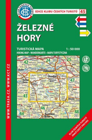 KČT 45 Železné hory 1:50 000 / Turistická mapa, 8. vydání 2019 - neuveden