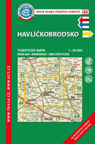 KČT 46 Havlíčkobrodsko 1:50 000 / turistická mapa - neuveden