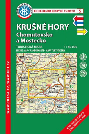 KČT 5 Krušné hory, Chomutovsko a Mostecko 1:50 000 / turistická mapa - neuveden