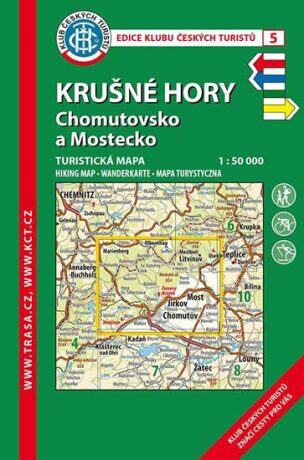 KČT 5 Krušné hory, Chomutovsko a Mostecko 1:50 000 / turistická mapa - neuveden