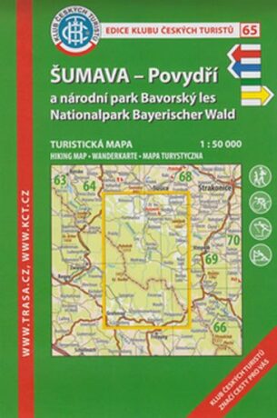 KČT 65 Šumava, Povydří, Národní park Bavorský les 1:50 000 turistická mapa/9. vydání - neuveden