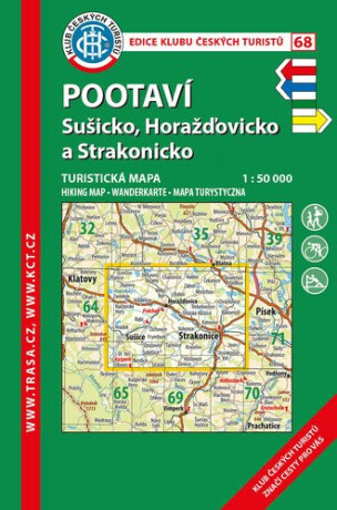 KČT 68 Pootaví, Sušicko, Horažďovicko 1:50 000 / Turistická mapa, 7. vydání 2020 - neuveden