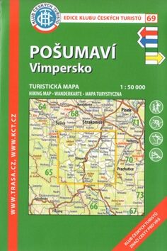 KČT 69 Pošumaví - Vimpersko 1:50T Turistická mapa - neuveden