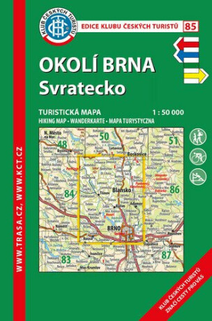 KČT 85 Okolí Brna, Svratecko 1:50 000 / turistická mapa - neuveden