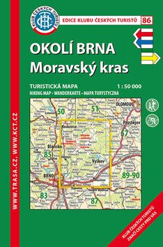 KČT 86 Okolí Brna, Moravský kras 1:50 000 / Turistická mapa, 8. vydání 2018 - neuveden