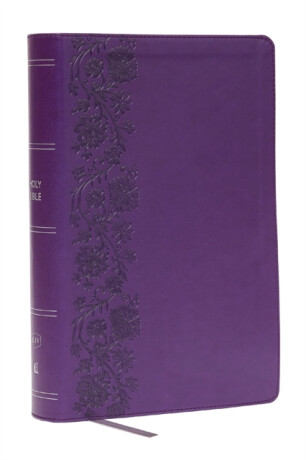 KJV Giant Print End-of-Verse Reference Bible, Purple Leathersoft, Red Letter, Comfort Print - Thomas Nelson