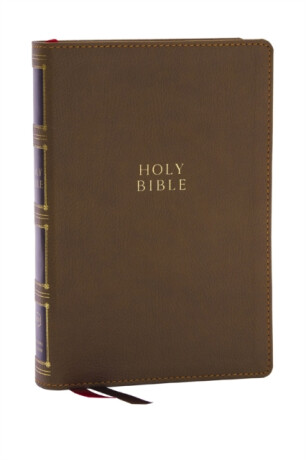 KJV Holy Bible: Compact Bible with 43,000 Center-Column Cross References, Brown Leathersoft, Red Letter, Comfort Print: King James Version - Thomas Nelson