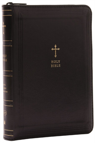 KJV Holy Bible: Compact with 43,000 Cross References, Black Leathersoft with zipper, Red Letter, Comfort Print: King James Version - Thomas Nelson