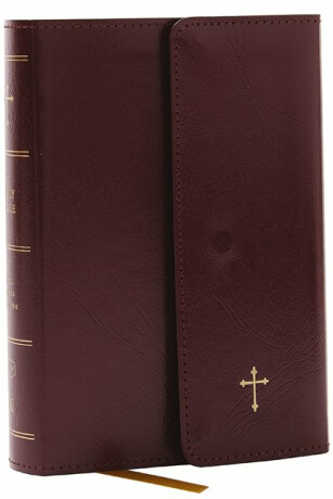 KJV Holy Bible: Compact with 43,000 Cross References, Burgundy Leatherflex with flap, Red Letter, Comfort Print: King James Version - Thomas Nelson