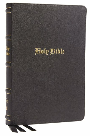 KJV Holy Bible: Large Print Thinline, Black Genuine Leather, Red Letter, Comfort Print: King James Version - Thomas Nelson