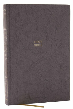 KJV Holy Bible: Paragraph-style Large Print Thinline with 43,000 Cross References, Gray Hardcover, Red Letter, Comfort Print: King James Version - Thomas Nelson