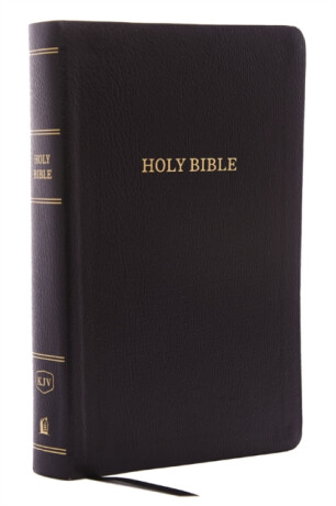 KJV Holy Bible: Personal Size Giant Print with 43,000 Cross References, Black Bonded Leather, Red Letter, Comfort Print: King James Version - Thomas Nelson