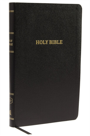 KJV Holy Bible: Thinline with Cross References, Black Bonded Leather, Red Letter, Comfort Print: King James Version - Thomas Nelson