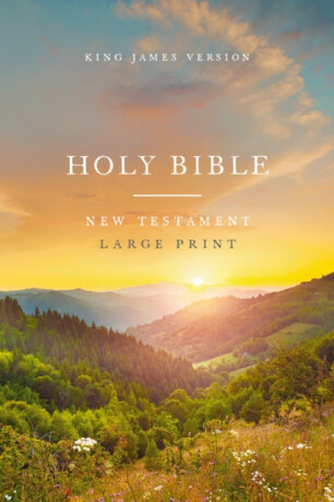 KJV Large Print Outreach New Testament Bible, Scenic Softcover, Comfort Print - Thomas Nelson