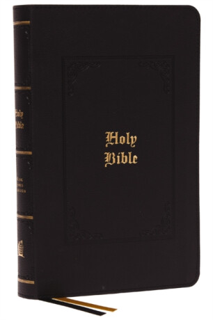 KJV, Personal Size Large Print Reference Bible, Vintage Series, Black Leathersoft, Red Letter, Comfort Print - Thomas Nelson