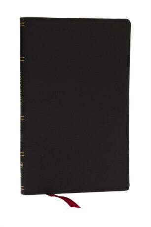 KJV, Personal Size New Testament, Black Genuine Leather, Red Letter, Comfort Print - Thomas Nelson