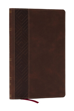 KJV, Personal Size New Testament, Brown Leathersoft, Red Letter, Comfort Print - Thomas Nelson