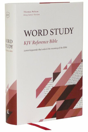KJV, Word Study Reference Bible, Hardcover, Red Letter, Comfort Print - Thomas Nelson