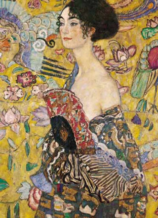 Klimt Gustav: Dáma s vějířem - Puzzle/1500 dílků - neuveden