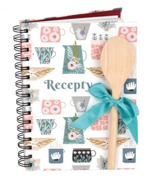 Kniha na recepty s vařečkou Tea Time - 