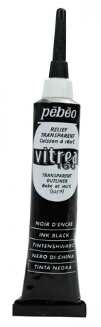 Kontura na sklo Vitrea 20ml – černá - 