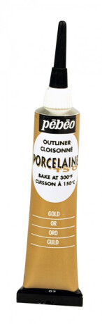 Kontura Porcelaine outliner 20ml – zlatá - 