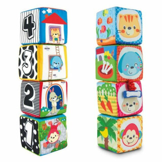 Kostky látkové zvířátka - neuveden