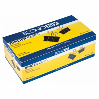 Kovový klip černý 32mm, balení 12ks - 