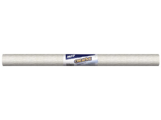 Krepový papír role 50x200cm perleťový bílý - 