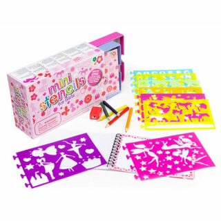 Kreslicí šablony s pastelkami mini box pro holčičky - neuveden