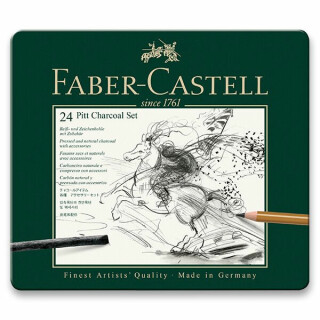Kreslířská sada Faber-Castell Charcoal 24ks - 