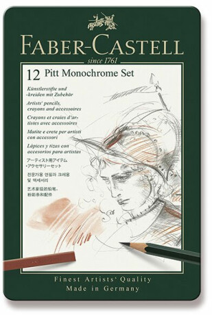 Kreslířská sada Faber-Castell Pitt 12ks - 