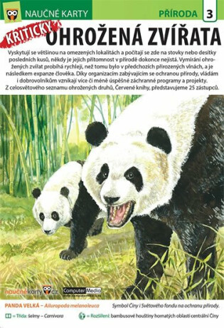Naučné karty Kriticky ohrožená zvířata - neuveden