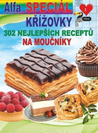 Křížovky speciál 1/2024 - 302 receptů na moučníky - neuveden