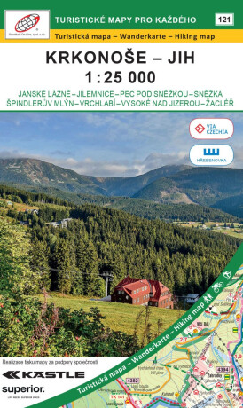 Krkonoše - jih 1:25 000 / 121 Turistické mapy pro každého - neuveden