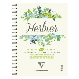Kroužkový herbář Clairefontaine A4 180g – 32 listů - 