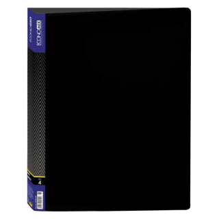 Kroužkový pořadač se 4 kroužky, pro A4 černý - 