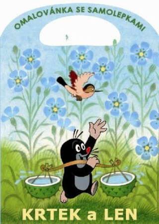 Krtek a len - omalovánky se samolepkami - Zdeněk Miler