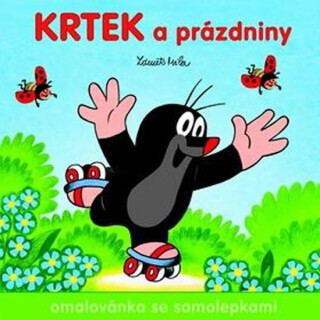 Krtek a prázdniny - Omalovánka se samolepkami s háčkem na zavěšení - 