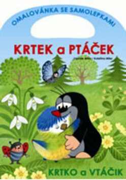 Krtek a ptáček - omalovánka se samolepkami - Zdeněk Miler