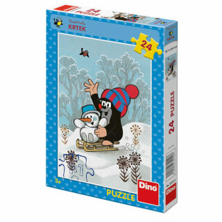 Krtek a sněhulák - puzzle 24 dílků - Zdeněk Miler