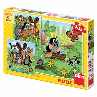 Puzzle Krtek a zvířátka - Zdeněk Miler