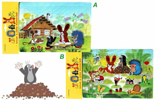 Krtek - Pěnové puzzle 6 dílků/2 motivy - neuveden