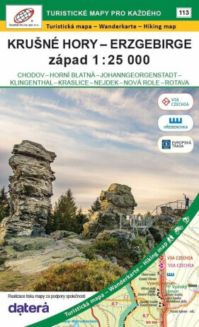 Krušné hory - Erzgebirge, západ 1 : 25 000 (Chodov, Horní Blatná, Johanngeorgenstat, Klingenthal, Kraslice, Luby, Nejdek, Nová Role, Rotava) / 113 Turistické mapy pro každého - neuveden