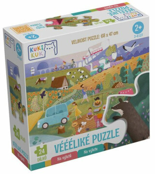 KukiKuk® KukiKuk - Véééliké puzzle Na výletě - neuveden