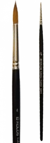 Kulatý štětec Kolinský Classic 3007R – velikost 000 - 