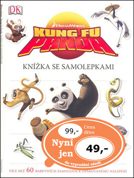 Kung Fu Panda knížka se samolepkami - 