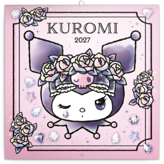 NOTIQUE Poznámkový kalendář Kuromi  2027, 30 x 30 cm - 